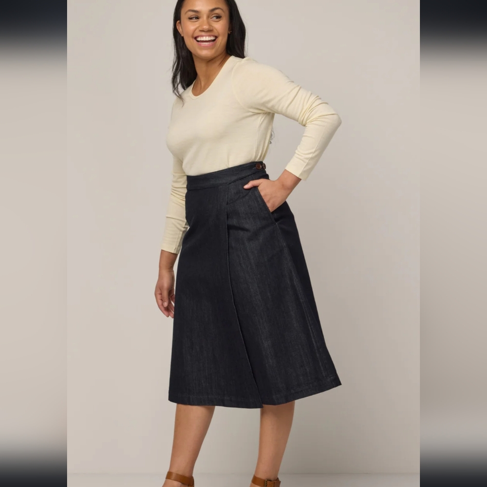 Greta Denim Wrap Skirt sz Large